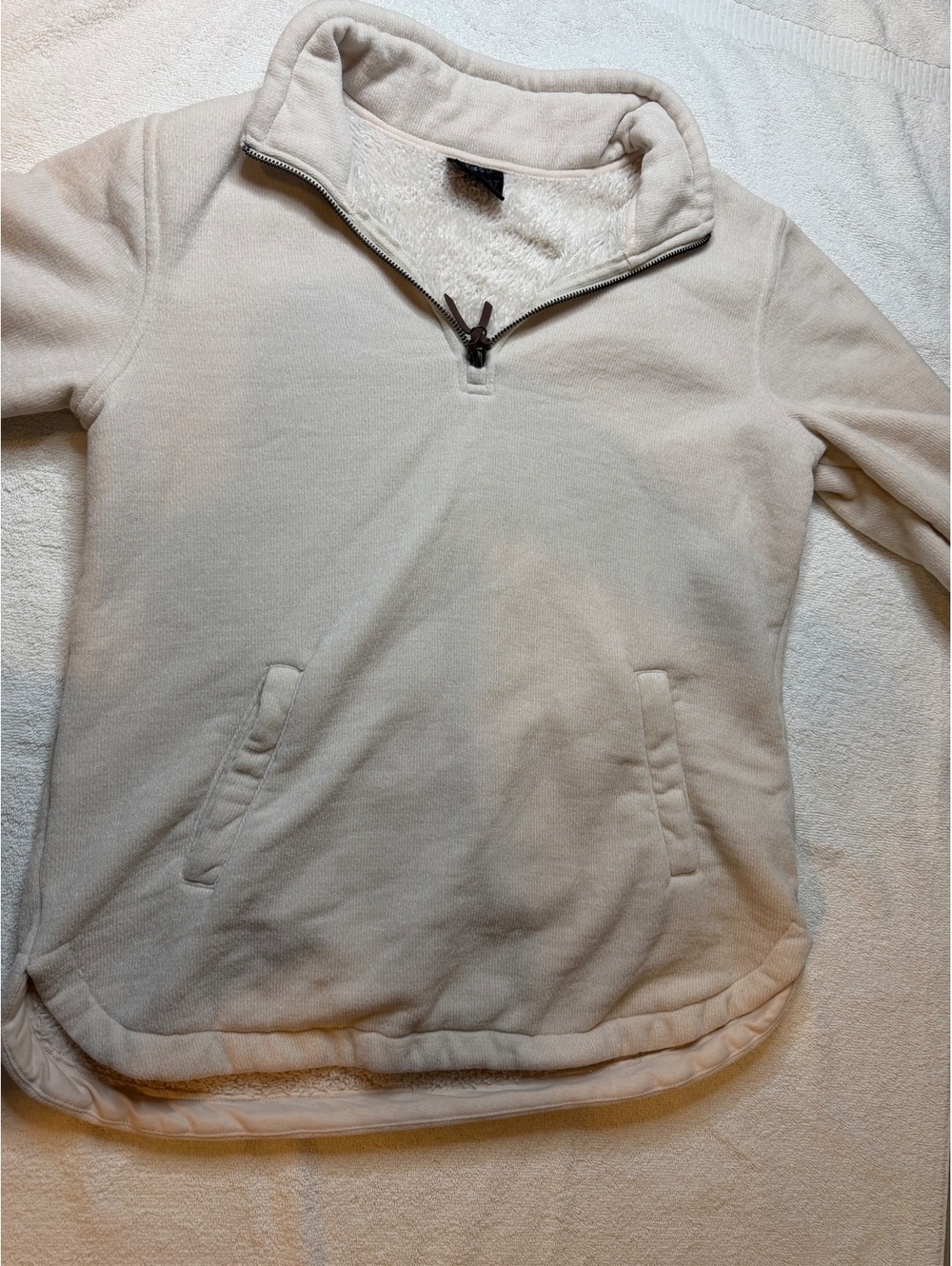 32 Degrees Women's Cream Fleece Pullover Sweatshirt Size Small - #1081